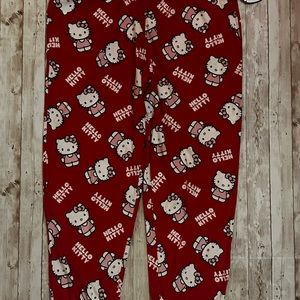 Hello Kitty super soft drawstring pajama pants size Large RARE NWT